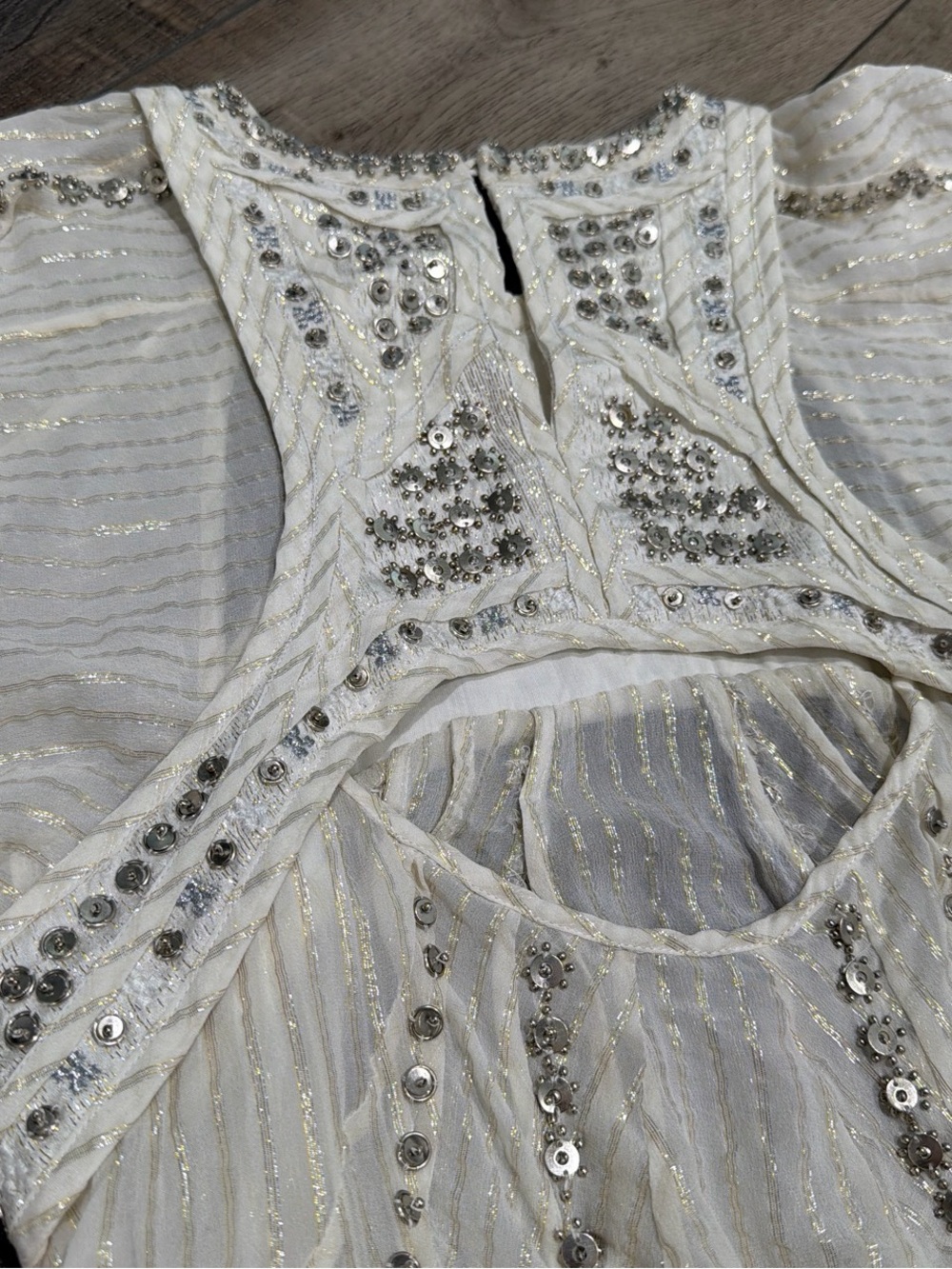 Isabel Marant Orna embroidered cutout silk chiffon top - Picture 10 of 12